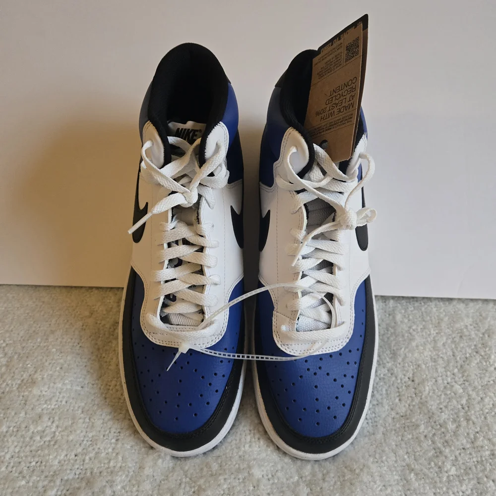 Men’s Nike Court Vision Mid Shoe-Royal Blue/White/Black Size 11 Brand New WT - Picture 11 of 12